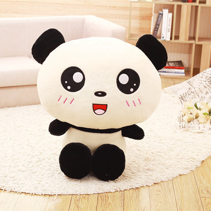 70cm Kawaii Big Head Panda Plush Toys Stuffed Soft Animal Pillow