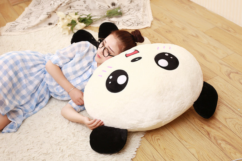 70cm Kawaii Big Head Panda Plush Toys Stuffed Soft Animal Pillow